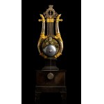 Lyre mantle clock, France, first quarter of the 19th century