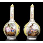 Pair of porcelain vases - Germany, 19th century