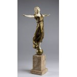 French bronze sculpture depicting equilibrium - signed MARTEN