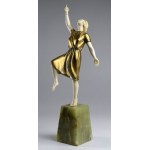 French bronze sculpture depicting a dancer - signed A. ALLIOT