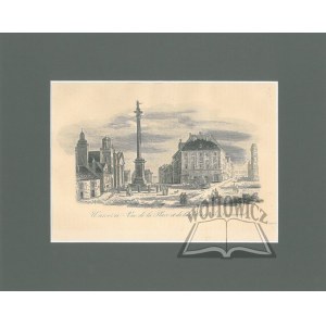 (WARSAW - Sigismund's Column). Warsovie - Vue de la Place et de la Colonne de Sigismond.