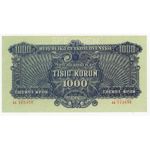 Czechoslovakia 1000 Korun 1944 Specimen