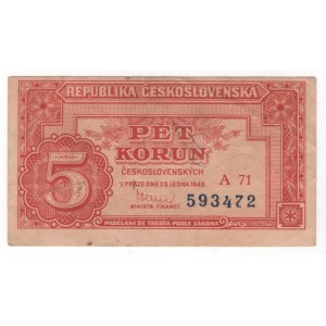 Czechoslovakia 5 Korun 1949