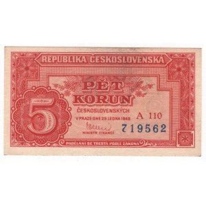 Czechoslovakia 5 Korun 1949