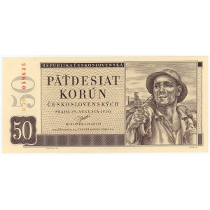 Czechoslovakia 50 Korun 1950 Specimen