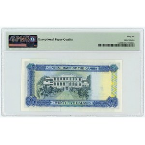 Gambia 25 Dalasis 1991 - 1995 (ND) PMG 66EPQ Gem UNC