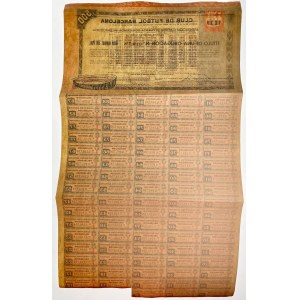 Spain Football FC Barcelona Obligacion de 500 pesetas Camp Nou 1957