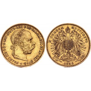 Austria 10 Corona 1896 MDCCCXCVI Key Date