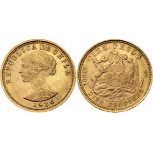 Chile 100 Pesos 1926 So