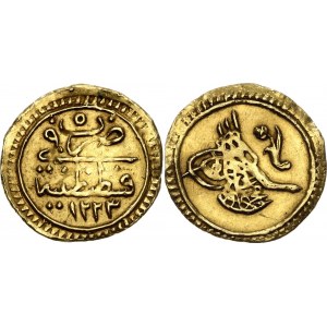 Ottoman Empire 1/4 Zeri Mahbub 1812 AH 1223//5