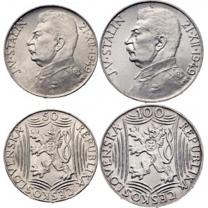 Czechoslovakia 50 - 100 Korun 1949