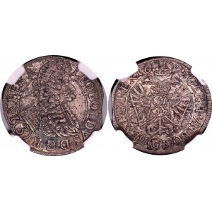 Bohemia 3 Kreuzer 1697 GE NGC XF40