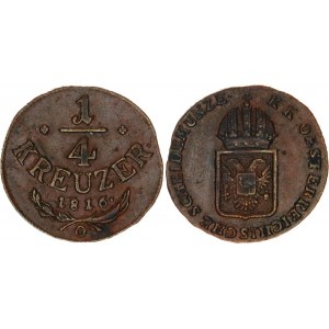 Austria 1/4 Kreuzer 1816 O