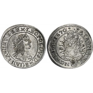 Hungary 6 Krajczar 1670 KB