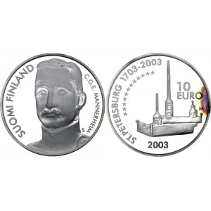 Finland 10 Euro 2003 First Day Cover (FDC)