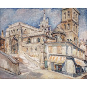 Mela Muter (1876 Varšava - 1967 Paríž), Avignon, Kostol Saint-Agricole, 1935.