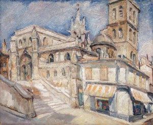Mela Muter (1876 Warszawa - 1967 Paryż), Awinion, Kościół Saint-Agricole, 1935 r.