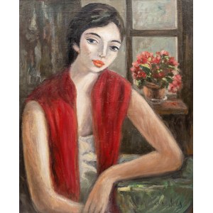 Zygmunt Menkes (1896 Lviv - 1986 Riverdale), Portrait of a young woman