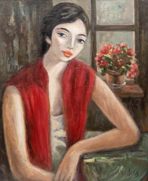 Zygmunt Menkes (1896 Lwów - 1986 Riverdale), Portret młodej kobiety