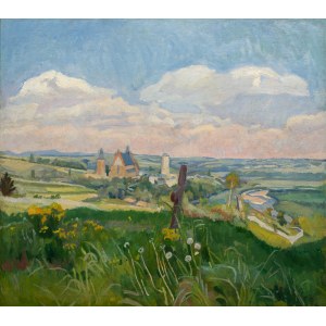 Stanisław Kamocki (1875 Warsaw - 1944 Zakopane), Polish Summer. Panorama of Biecz