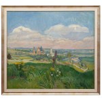 Stanisław Kamocki (1875 Warsaw - 1944 Zakopane), Polish Summer. Panorama of Biecz