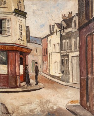 Nathan Grunsweigh (1883 Kraków - 1956 Paryż), Rozmowa przed kawiarnią