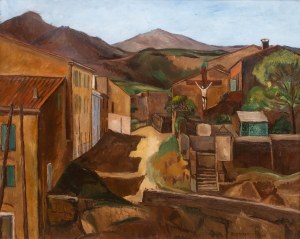Szymon Mondzain (1888 Chełm - 1979 Paryż), Wioska w górach, 1924 r.