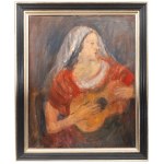 Joachim Weingart (1895 Drohobych - 1942 Auschwitz), Girl with a guitar