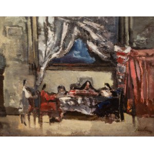 Alfred Aberdam (1894 Lviv - 1963 Paris), Supper, ca. 1935.
