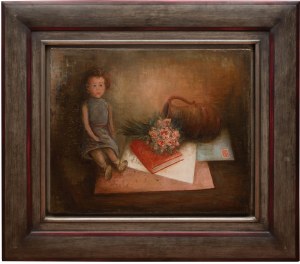 Marc Sterling (1898 Rosja - 1976 Paryż ?), Martwa natura z lalką