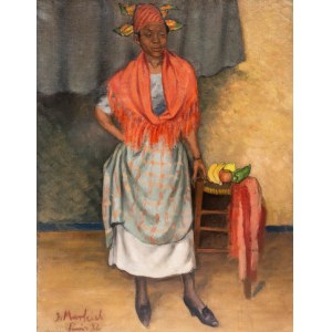 Jakub Markiel (1911 Łódź - 2008 Paris), Woman in a headscarf, 1936.