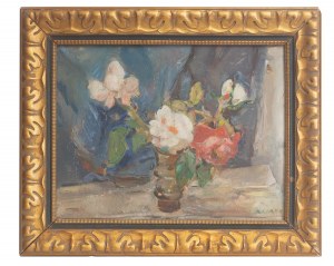 Ludwik Klimek (1912 Skoczów - 1992 Nicea), Kwiaty w wazonie