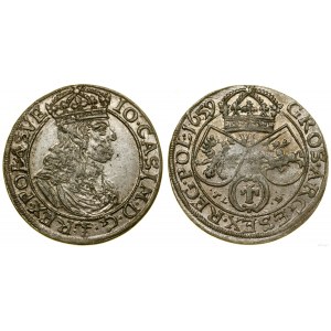 Polska, szóstak, 1659 TLB, Kraków