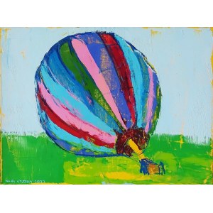 Jacek Łydżba, Baloon on the gras, 2023