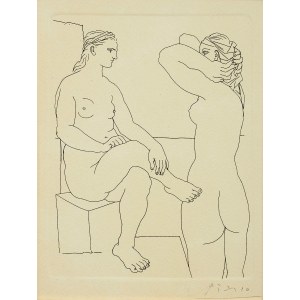 Pablo Picasso, Double Nude from the Vollard Suite series, circa 1960.