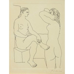 Pablo Picasso, Doppelakt aus der Serie Suite Vollarda, um 1960
