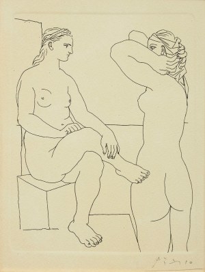 Pablo Picasso, Akt podwójny z cyklu Suita Vollarda, ok. 1960