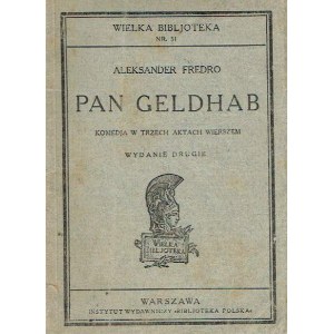 A. FREDRO Pan Geldhab 1929
