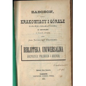 J. Kamiński Zabobon czyli Krakowiacy i Górale 1881