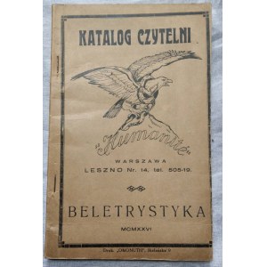 KATALOG Czytelni Humanite 1924