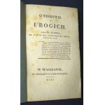 Skarbek O UBÓSTWIE i UBOGICH 1827