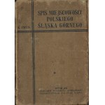 Konstanty Prus, Spis miejscowości polskiego Śląska Górnego 1920