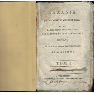 Kazania na niedziele całego roku - Przemyśl 1833