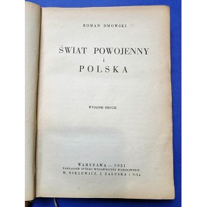 R. Dmowski, Świat powojenny i Polska, Wyd.2 1931
