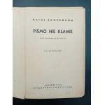 Rafał Schermann Pismo nie kłamie Psychografologia z ilustracjami Rok 1939