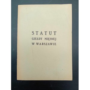 Statut Giełdy Mięsnej w Warszawie