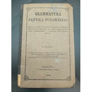 Gramatika polského jazyka Rok 1860