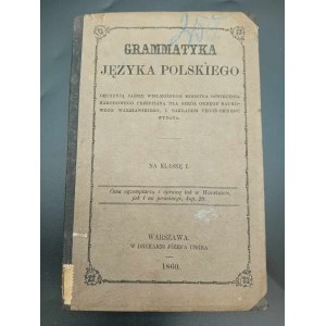 Gramatyka języka polskiego Rok 1860