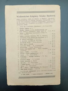 National theology Wzierstwo o teologji narodowej Written by W. Wojciechowski