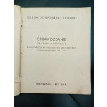 Sprawozdanie Zarządu Głównego Kolejowego Przysposobienia Wojskowego z działalności w okresie 1936/39 R.